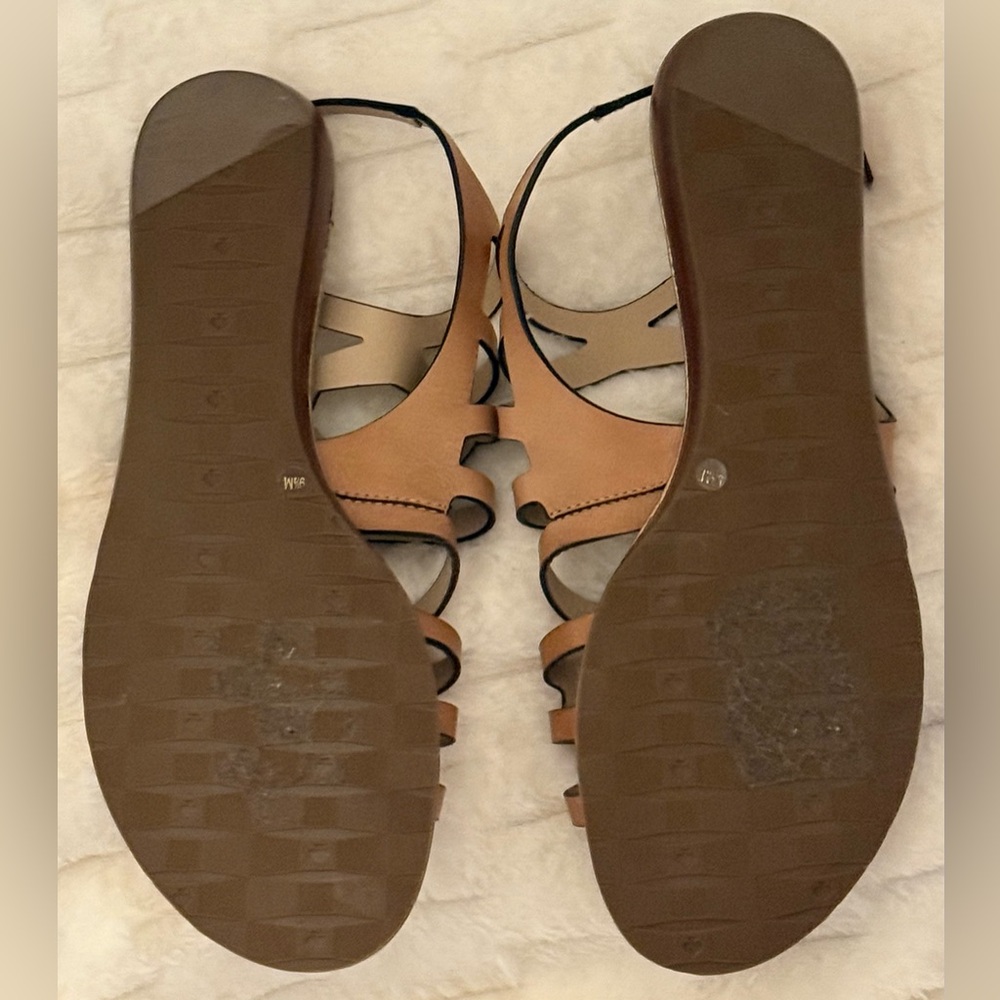 Kate Spade New York Aster Flat Sandals Tan Brown Leather Women’s 9.5M - Picture 6 of 6